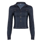 Zelia Fitted Denim Button-Up Shirt