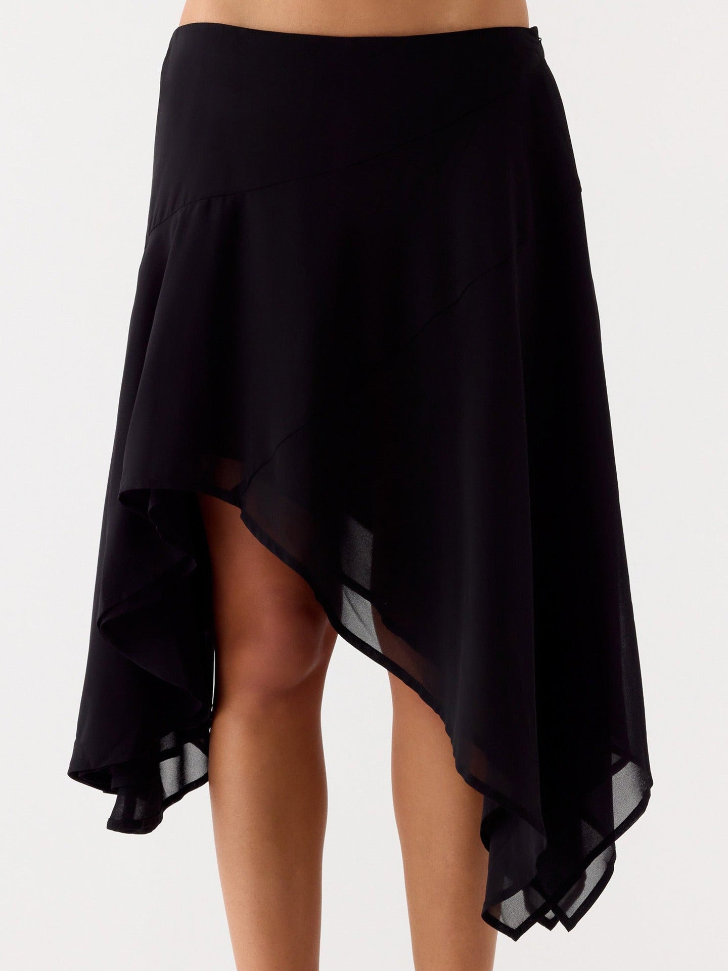 Mei Asymmetric Midi Skirt