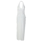 Salma Draped Halter Maxi Dress