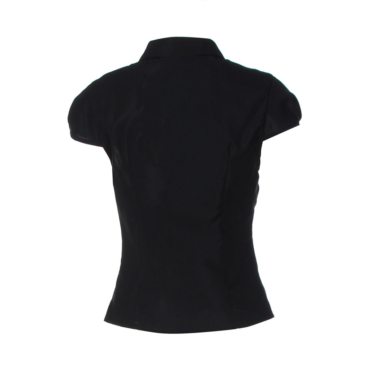 Soraya Ruched Front Button-Up Fitted Top