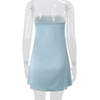 Nil Strapless Bow Tie Mini Dress