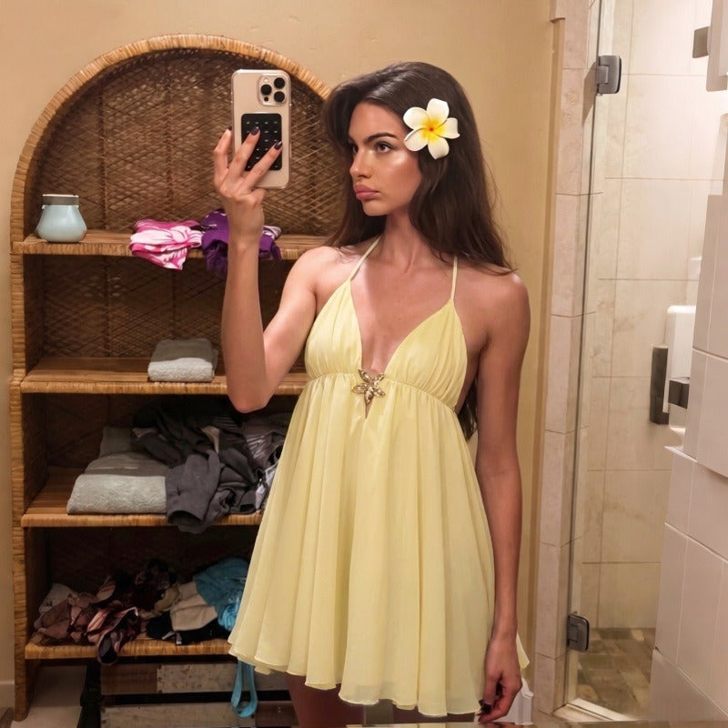 Eiris Halter Mini Dress