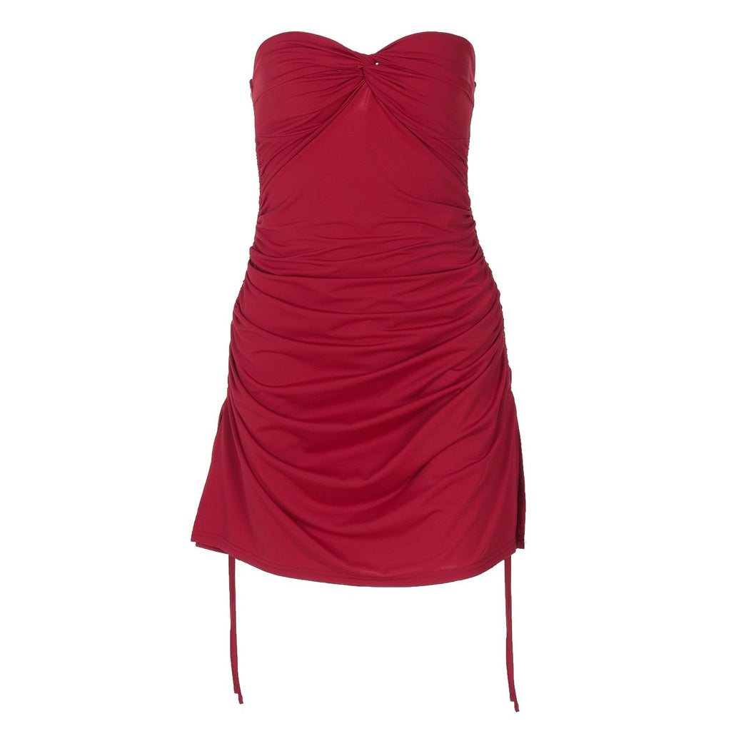 Samara Strapless Ruched Mini Dress