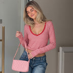 Elodie Striped Long Sleeve Top