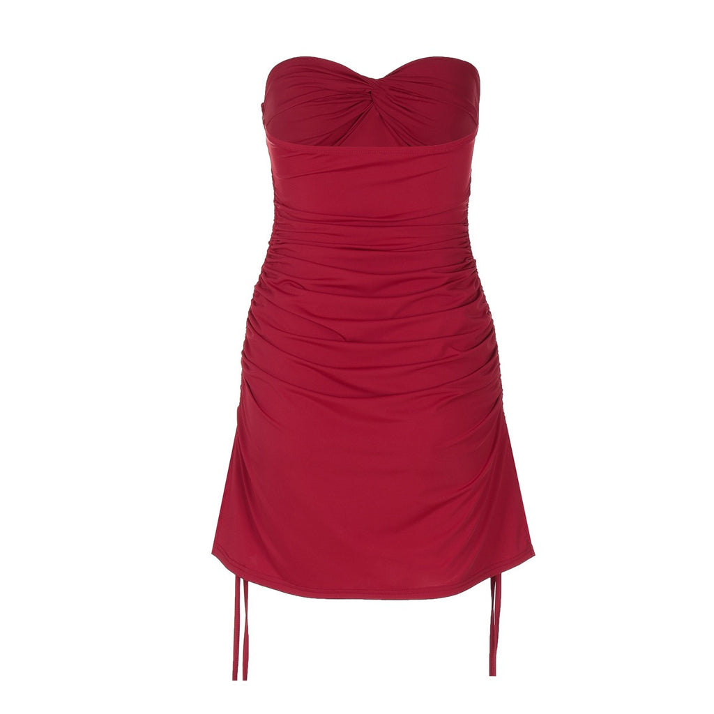 Samara Strapless Ruched Mini Dress