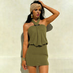 Melisande Knit Halter Mini Dress
