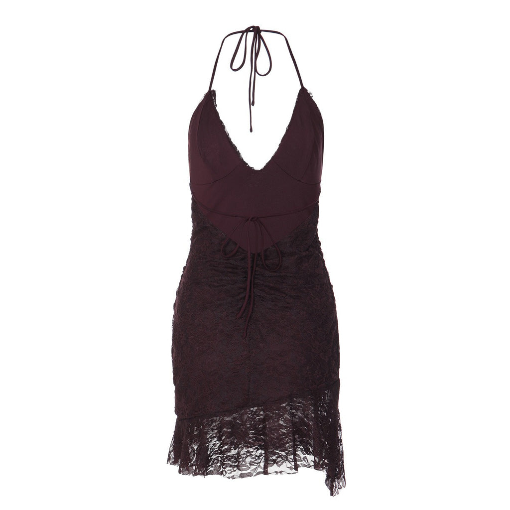 Irina Lace Backless Mini Dress