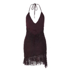 Irina Lace Backless Mini Dress