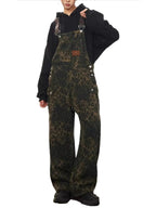 Rania Leopard Print Wide Leg Overalls