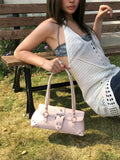 Sylvia Studded Buckle Shoulder Bag