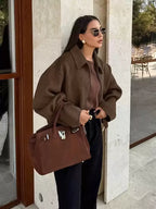 Yasmin Everyday Cropped Fleece Jacket