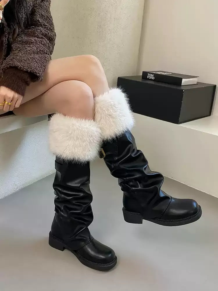 Ciara Faux Fur Slouch Boots