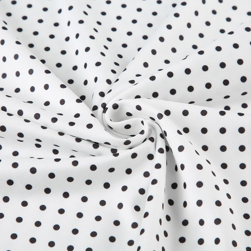 Polka Dot Flare Mini Dress