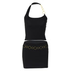 Mila Chain Detail Mini Skirt Set