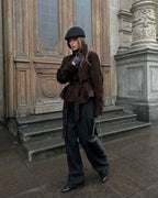 Kaia Belted Shawl Collar Blazer Jacket