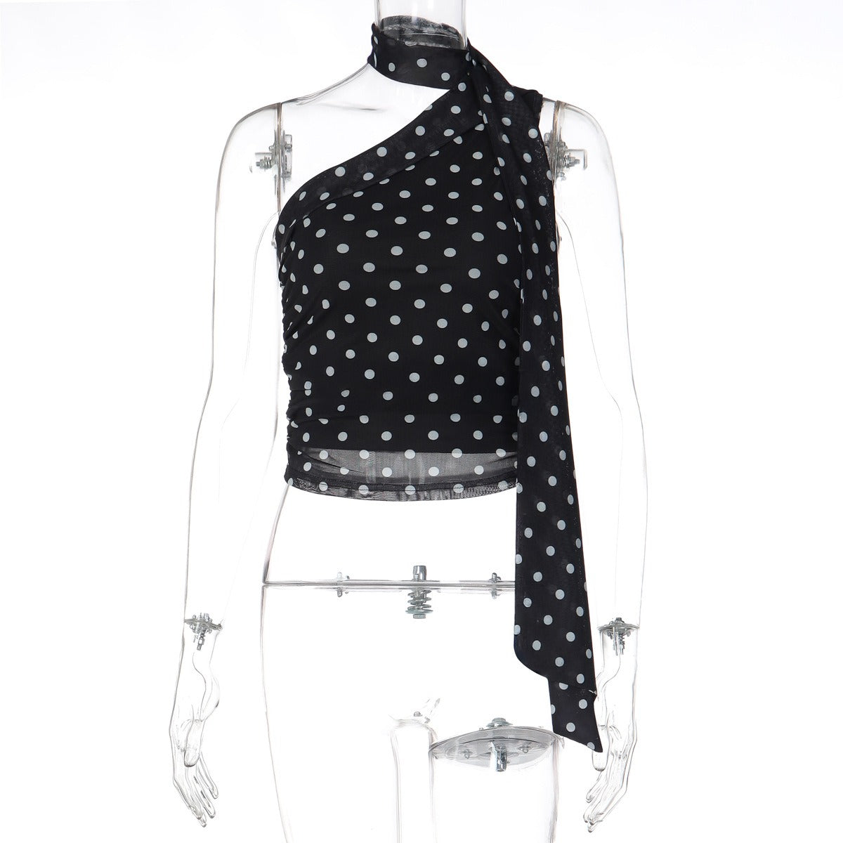 One-Shoulder Choker Top
