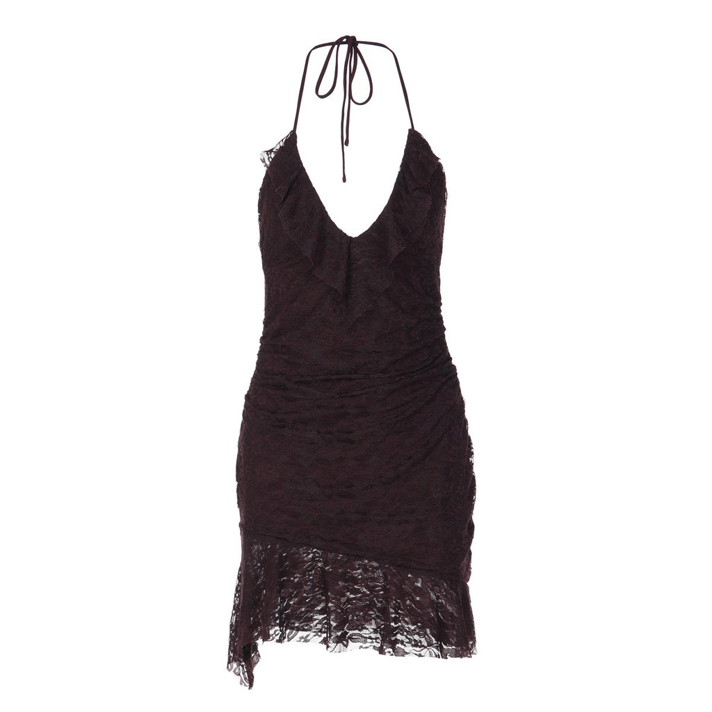 Irina Lace Backless Mini Dress