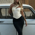 Miriel Lace One Shoulder Corset Top