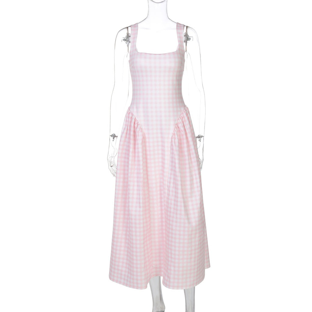 Althea Gingham Midi Dress