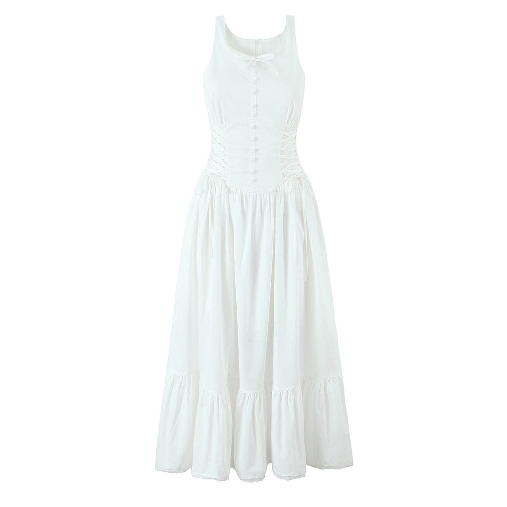 Aela Floral Corset Midi Dress