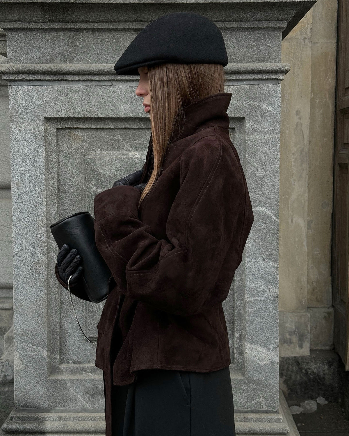 Kaia Belted Shawl Collar Blazer Jacket