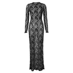 Sora Sheer Lace Maxi Dress