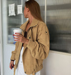 Tessa Utility Suede Jacket