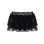 Danica Lace Ruffle Mini Skirt