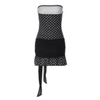 Hana Polka Dot Strapless Mini Dress