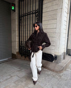 Kaia Belted Shawl Collar Blazer Jacket