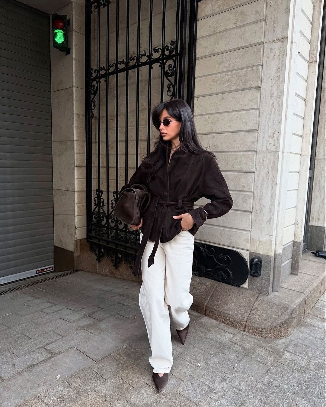 Kaia Belted Shawl Collar Blazer Jacket