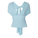 Lyla Tie-Front Ruched Top