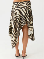 Mei Flow Asymmetric Midi Skirt