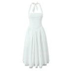 Etta Bow-Tie Halter Maxi Dress