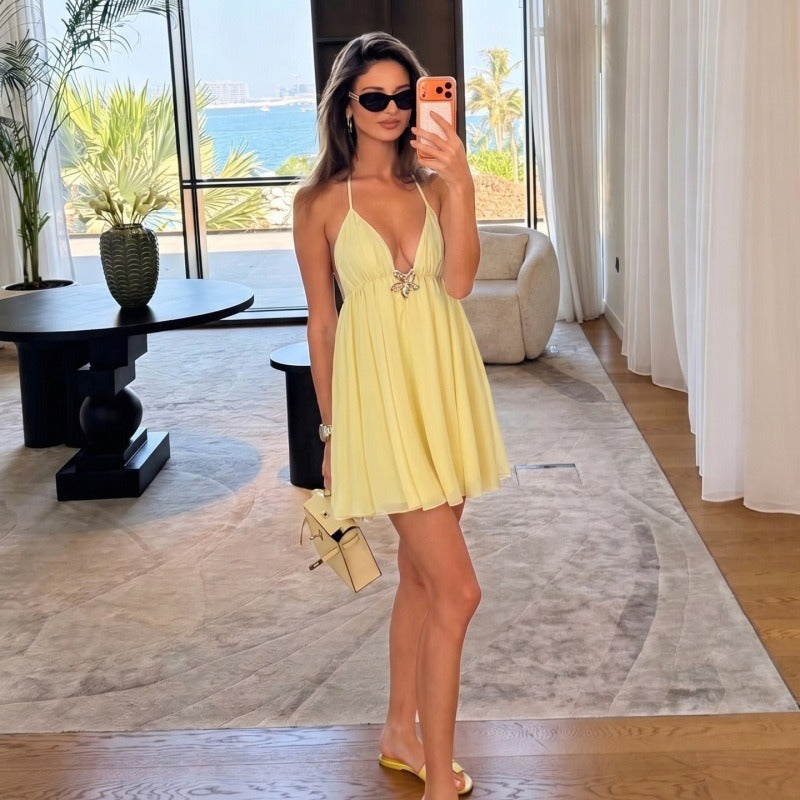 Eiris Halter Mini Dress