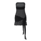 Hana Polka Dot Strapless Mini Dress