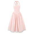 Etta Bow-Tie Halter Maxi Dress