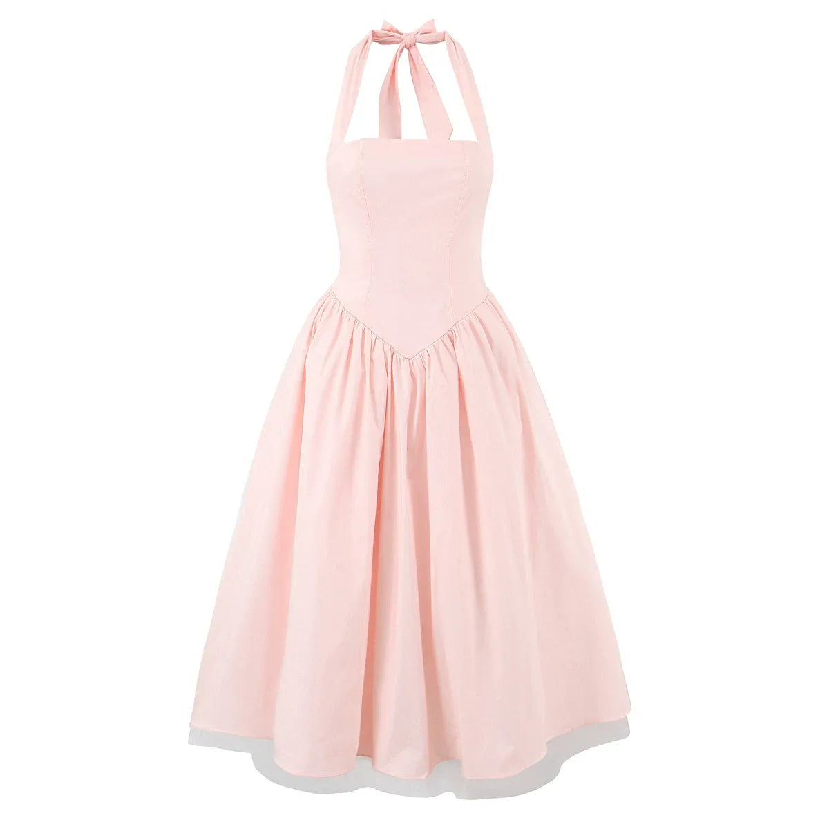 Etta Bow-Tie Halter Maxi Dress