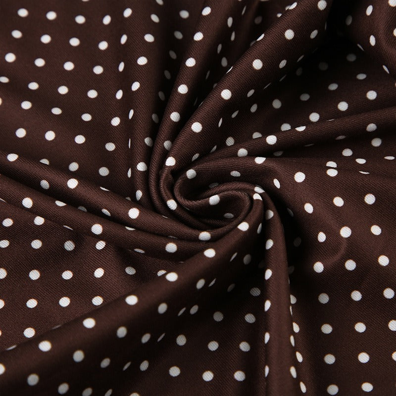 Polka Dot Flare Mini Dress
