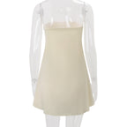 Nil Strapless Bow Tie Mini Dress
