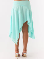Mei Flow Asymmetric Midi Skirt