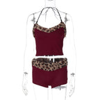 Hana Leopard Trim Lounge Set