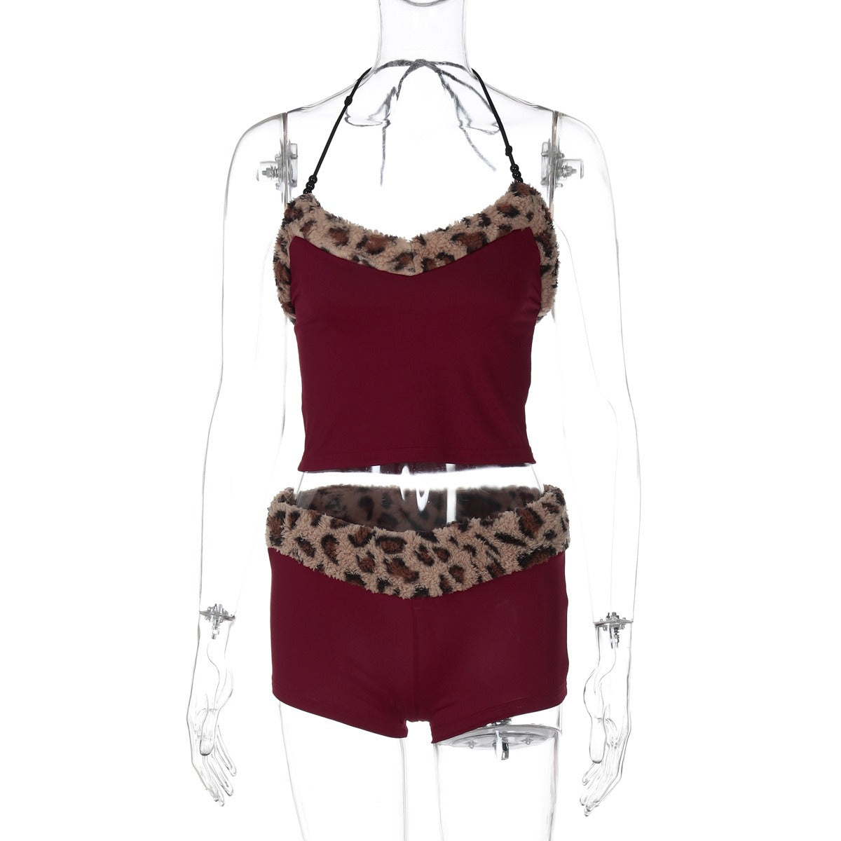 Hana Leopard Trim Lounge Set