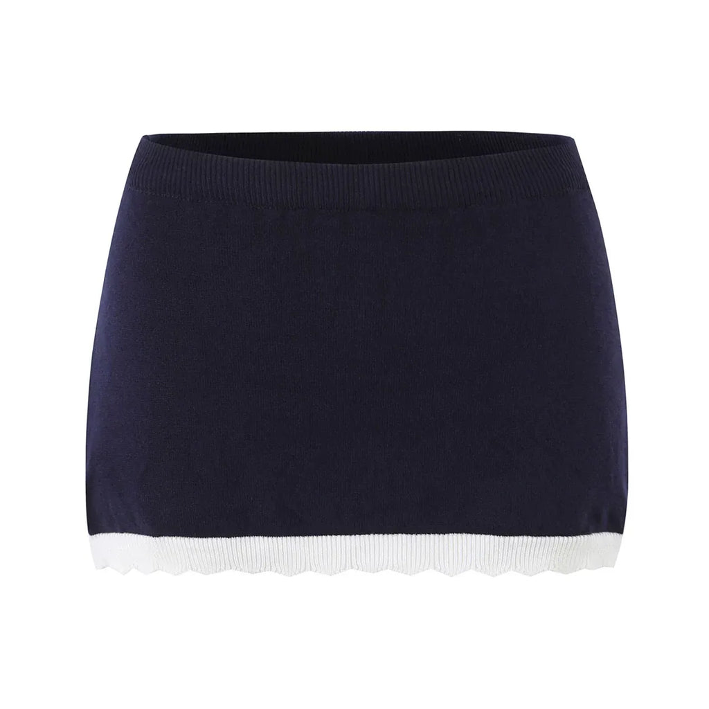 Hattie Eyelet Knit Top & Mini Skirt Set