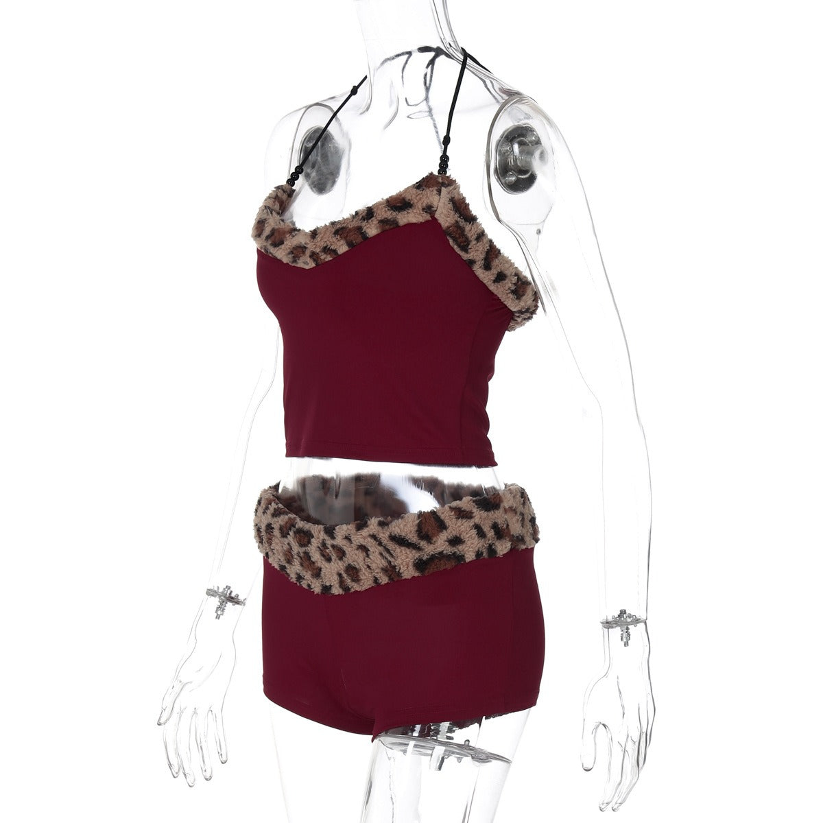 Hana Leopard Trim Lounge Set