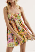 Amira Floral Chiffon Tie-Strap Mini Dress