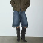Malia Ruched Suede Stiletto Boots