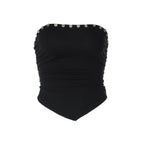 Amina Strapless Ruched Corset Top