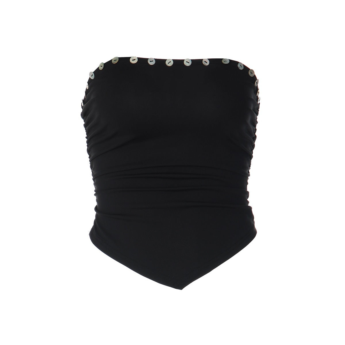 Amina Strapless Ruched Corset Top