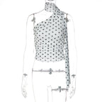 One-Shoulder Choker Top